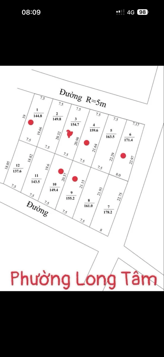 Bán đất Tâm Long Bà Rịa 149m² mặt tiền 1,6 tỷ - Ảnh thu nhỏ 5