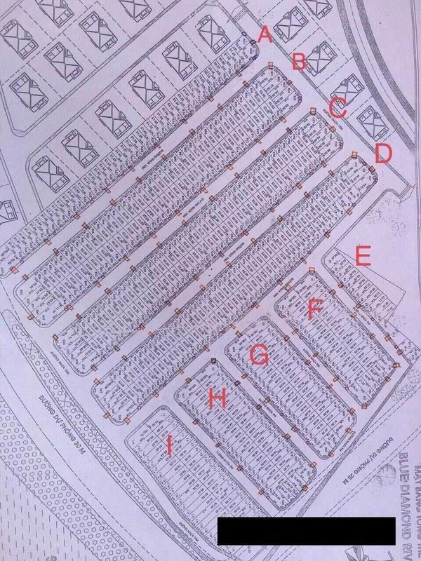 Bán đất nền lô A24 dự án Blue Diamond 52m2 giá 1,96 tỷ, Quận 9
