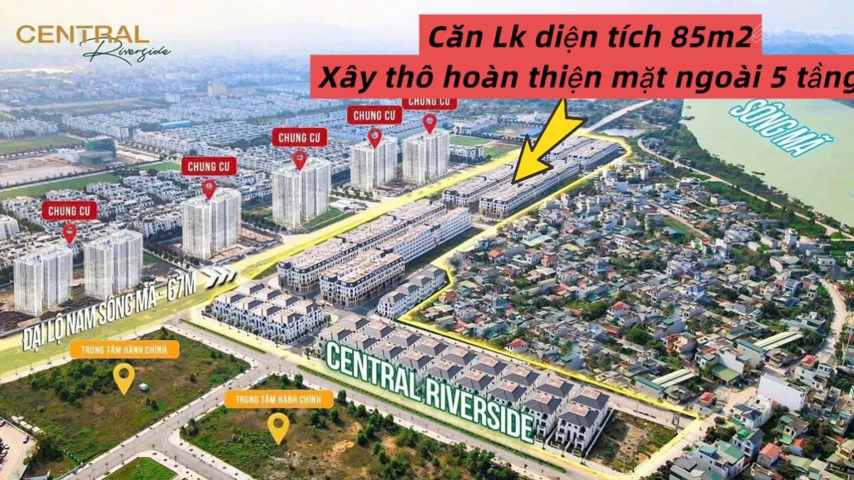 Sốc! Cắt lỗ tận 800 triệu căn liền kề 85m2 Central Riverside - Ảnh thu nhỏ 5