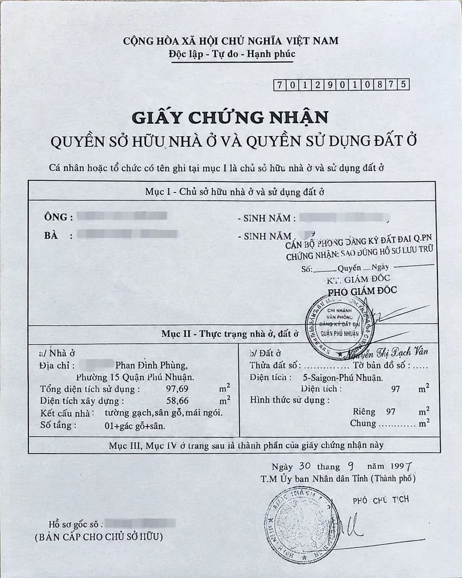 Bán nhà đất 112m2 đường Phan Đình Phùng, Phú Nhuận, giá 7,3 tỷ - Ảnh 1