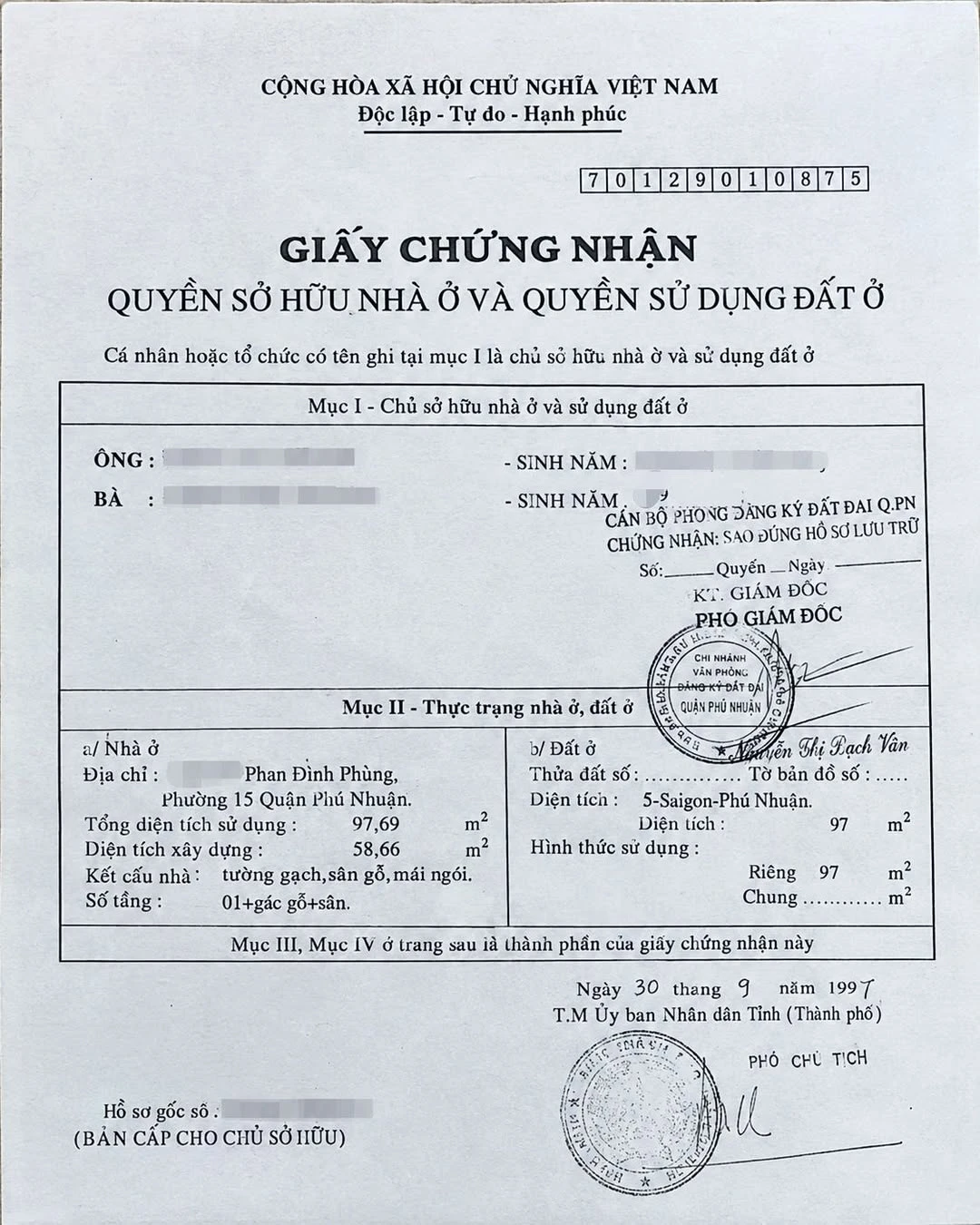 Bán nhà đất 112m2 đường Phan Đình Phùng, Phú Nhuận, giá 7,3 tỷ - Ảnh 1