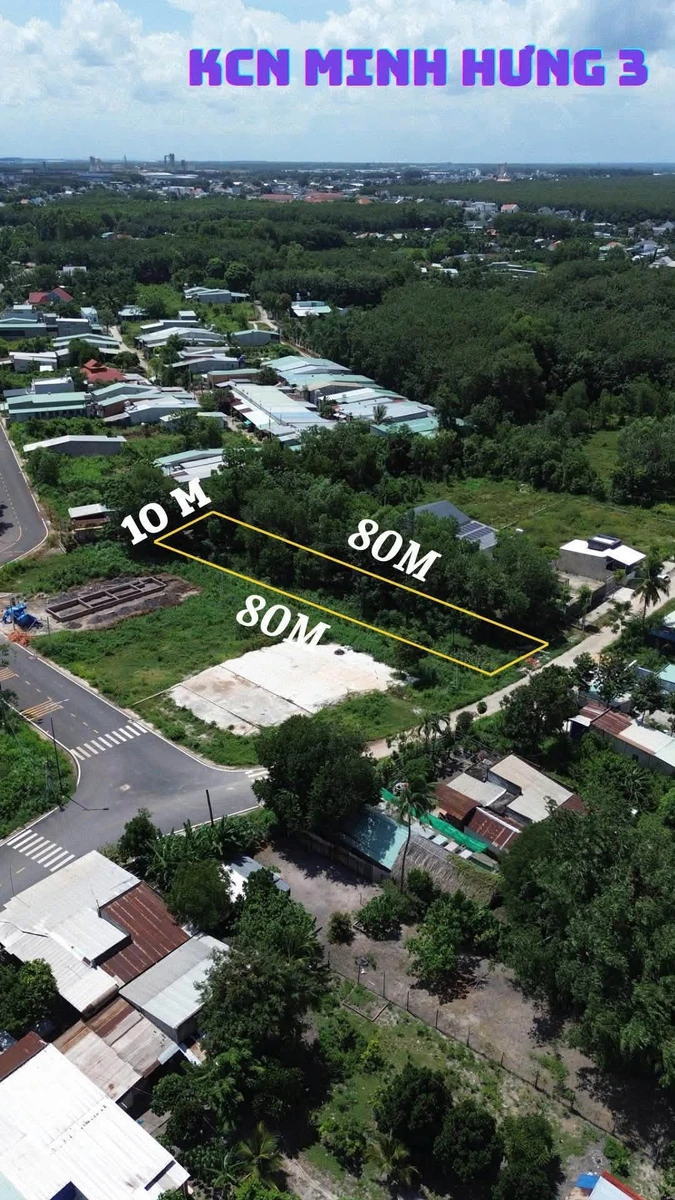 Bán đất xây trọ 800m2 trung tâm Minh Hưng, 1 tỷ 750 - Ảnh thu nhỏ 2