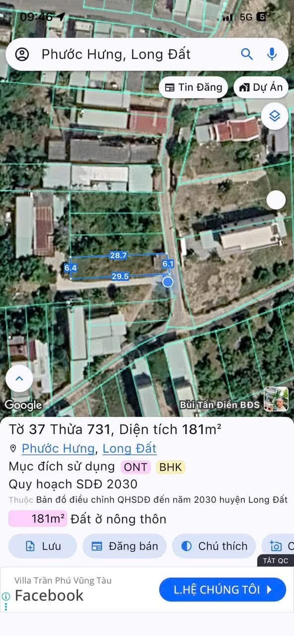 Bán lô đất góc 2 mặt tiền 100m2 Phường 12, giá 1 tỷ 835 - Ảnh 1