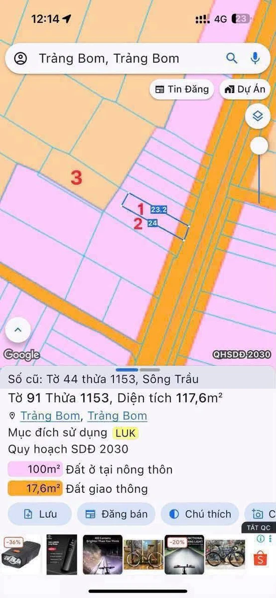 Bán đất 540m² mặt đường, gần KCN Bàu Xéo, Bình Dương - Ảnh 1