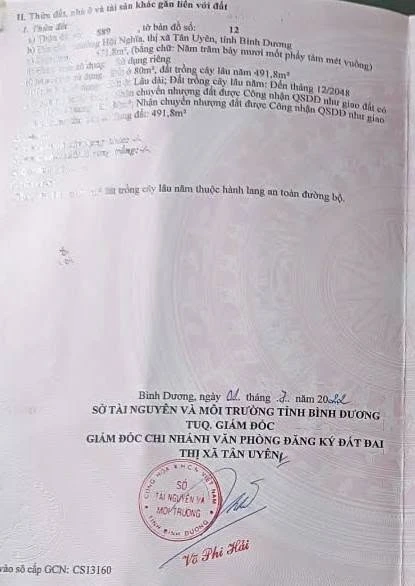Bán đất 572m2 Hội Nghĩa Tân Uyên giá 4 tỷ - Ảnh thu nhỏ 2