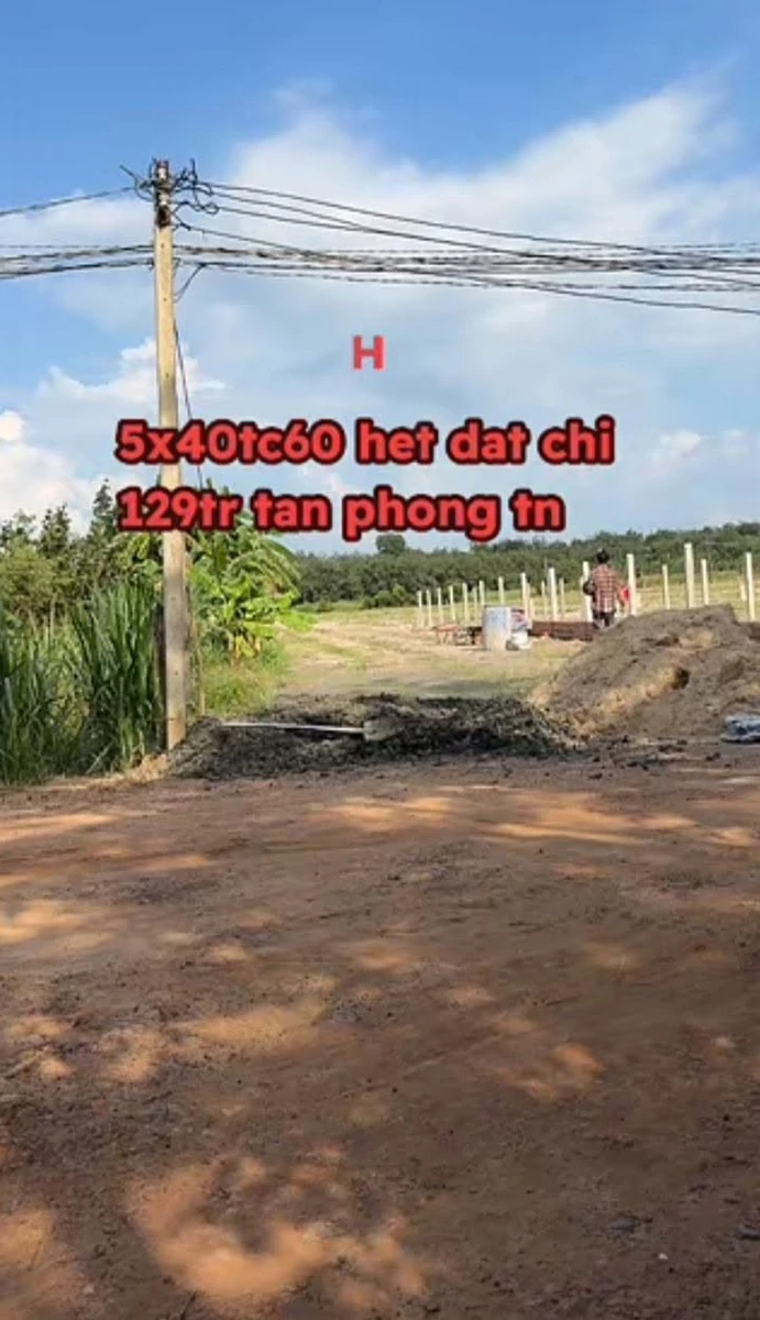 Bán đất Tân Phong 60m² sổ sẵn 129 triệu - Ảnh 1