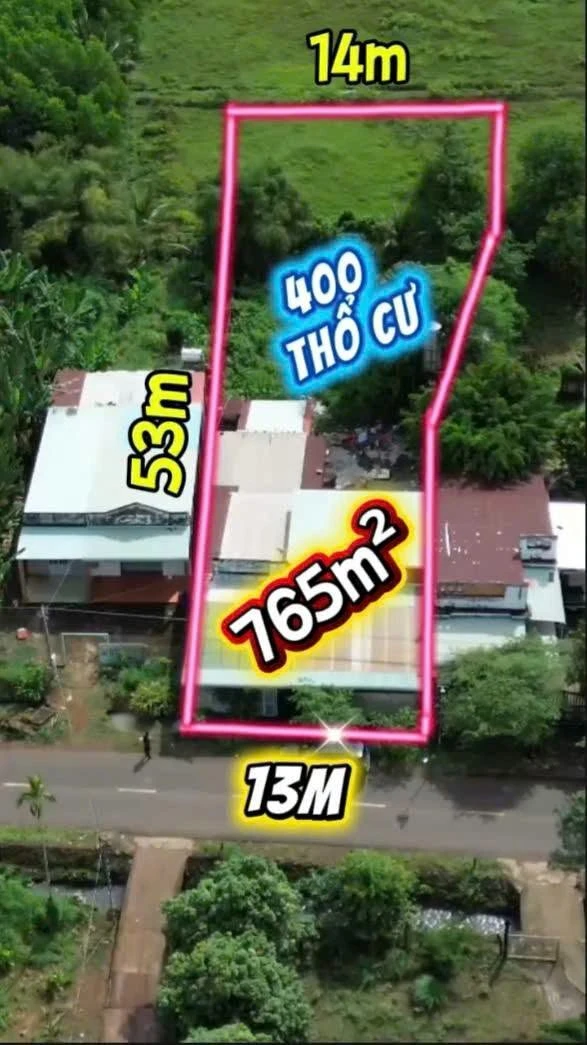 Bán nhà mặt tiền đường nhựa 13m, 765m², xã Thiện Hưng, Bù Đốp, giá 1,25 tỷ - Ảnh 1