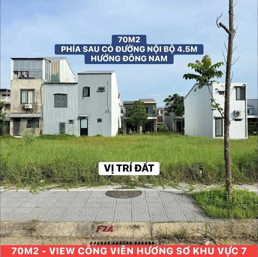 Bán đất mặt tiền Bãi Sậy 3 KQH Hương Sơ 70m2 view công viên, sổ hồng - Ảnh thu nhỏ 5