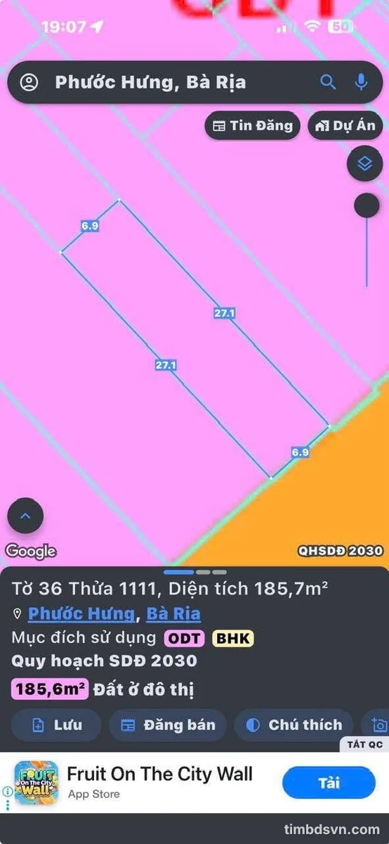 Bán mặt tiền kinh doanh Hùng Vương Bà Rịa 185m2 - Ảnh thu nhỏ 5
