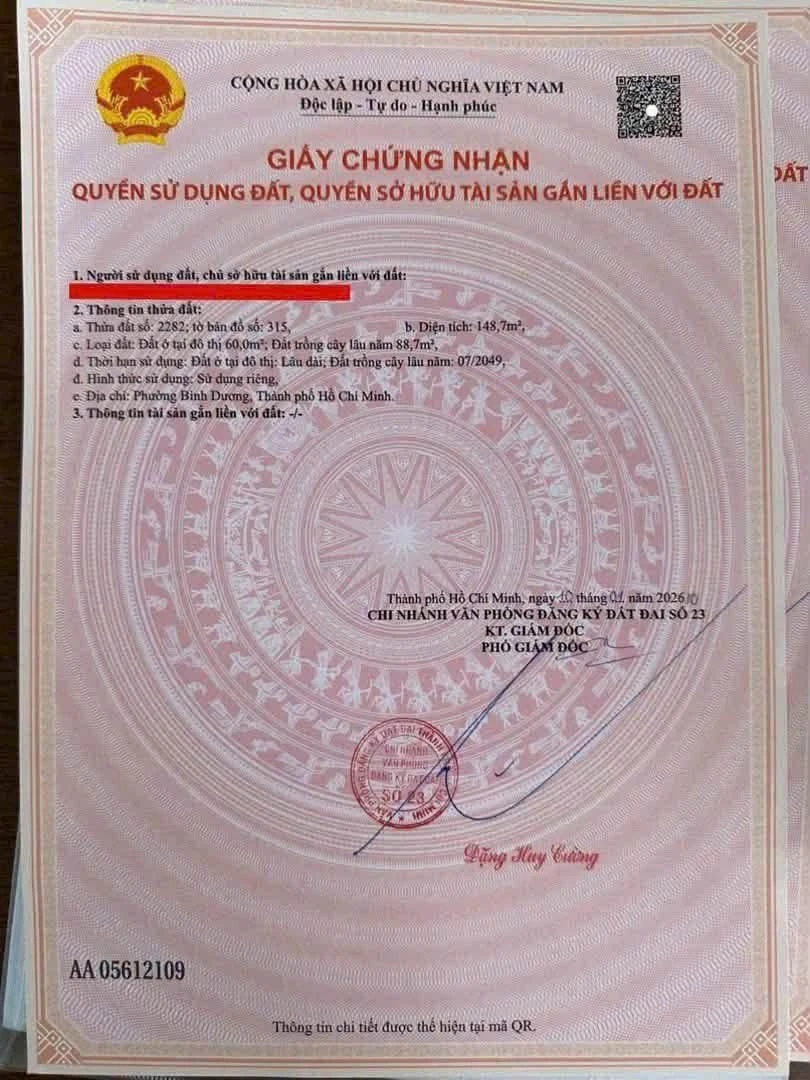 Bán nhà mặt tiền DX20 gần chợ Phú Mỹ 150m2, Bình Dương - Ảnh thu nhỏ 5
