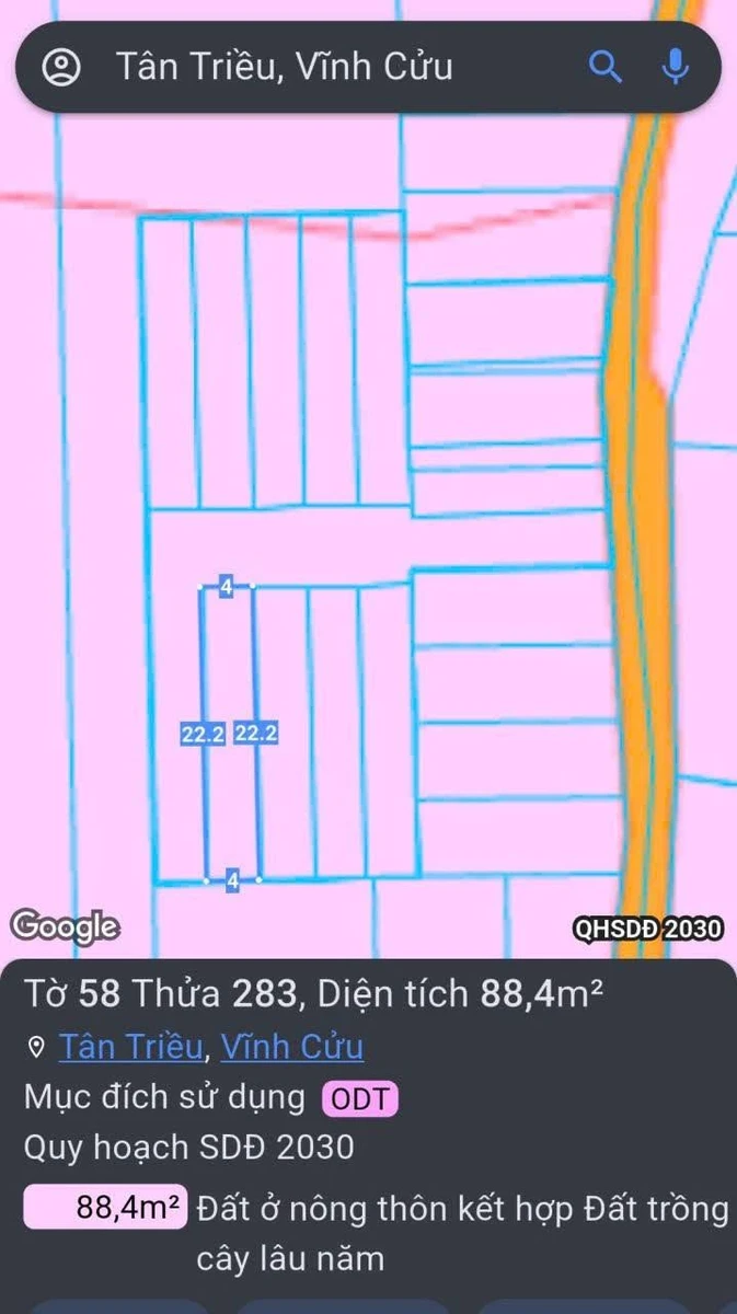 Bán đất 88m² Phường Tân Triều, Đồng Nai - 990 triệu - Ảnh 1