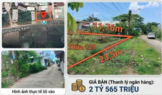 Ngân hàng thanh lý đất ở đường Hàng Xanh, Sóc Trăng