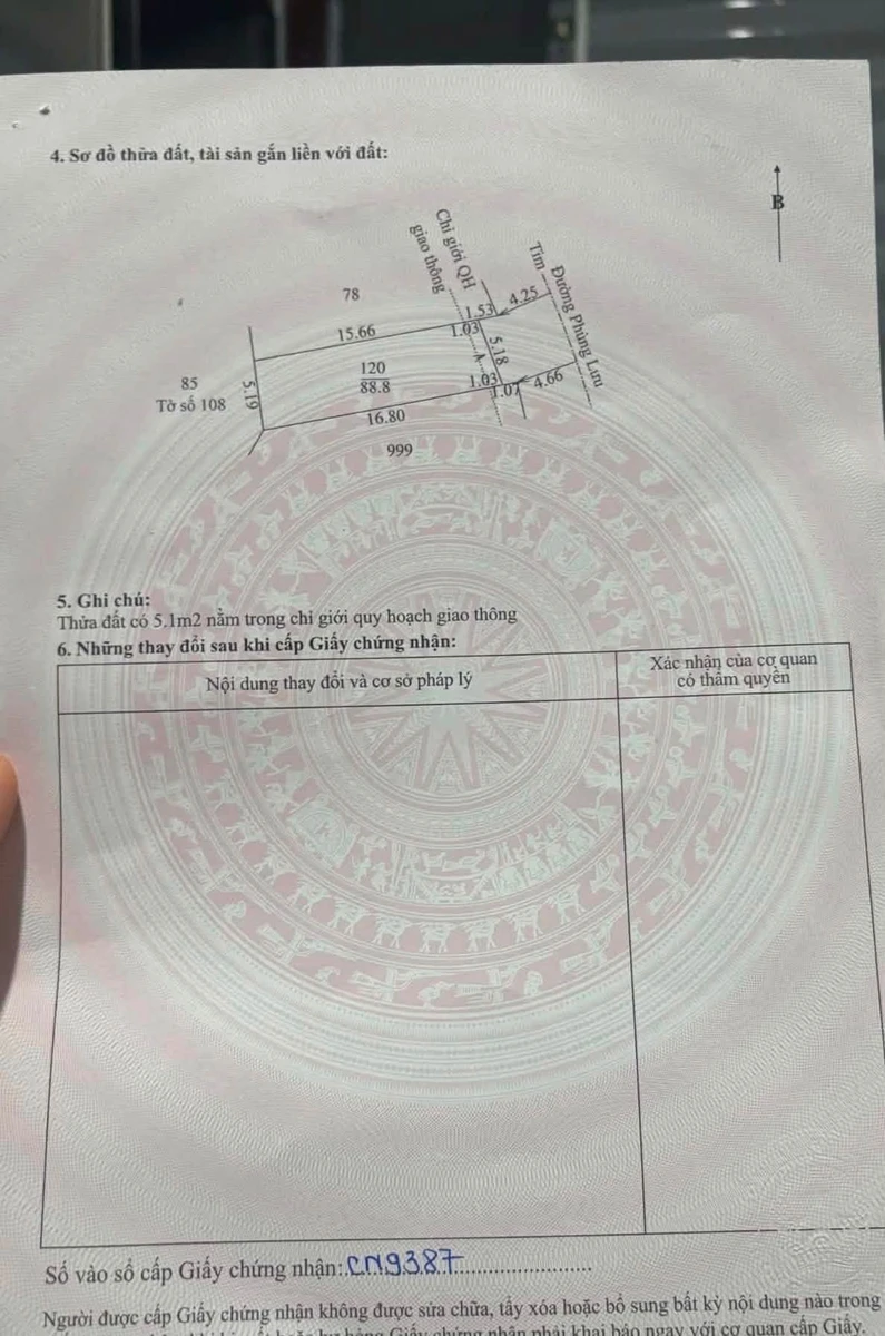 Bán đất mặt tiền Phùng Lưu, Huế, 89m², 2,3 tỷ - Ảnh thu nhỏ 4