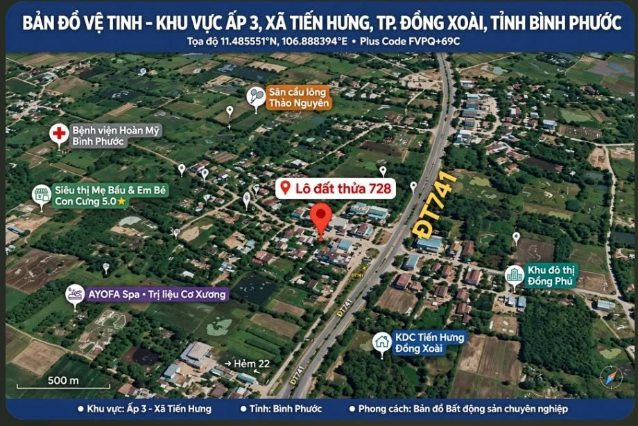 Bán đất vườn 466,7m² Tiến Hưng, Đồng Xoài, Bình Phước - Ảnh 1