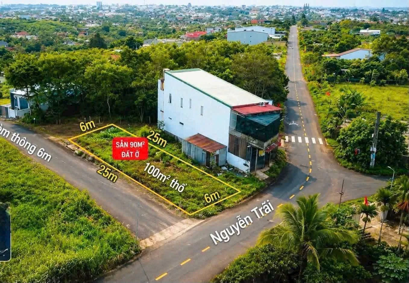 Bán đất mặt tiền Nguyễn Trãi Bảo Lộc 90m² 1 tỷ 950 - Ảnh 1