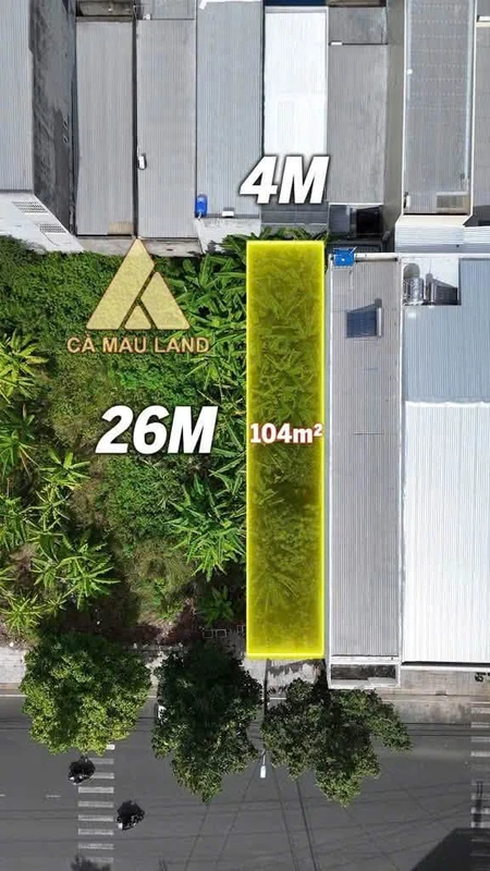 Bán đất mặt tiền Mạc Cửu, 104m², 1,7 tỷ, Cà Mau