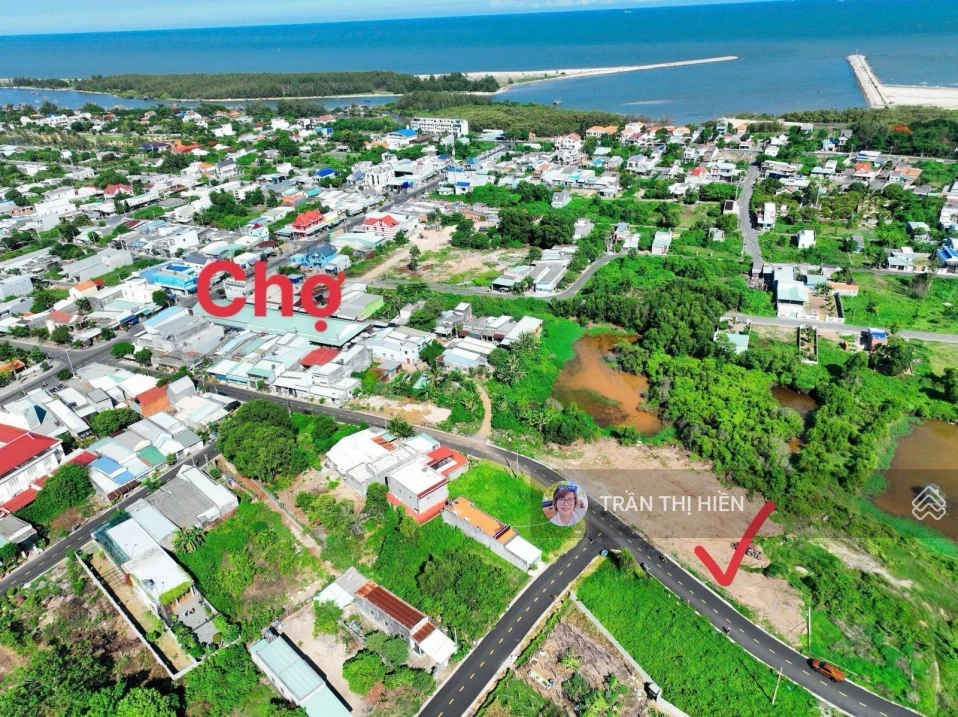 Quá rẻ - đất biển Lộc An - cách bãi tắm Lộc An 700m - ngay chợ - trường học - DT 456m2 - 11x42m - Ảnh 1