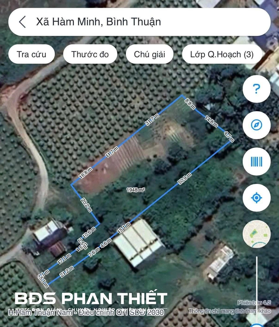Bán đất Hàm Minh 1.943,5 m² – Bình Thuận - Ảnh 1