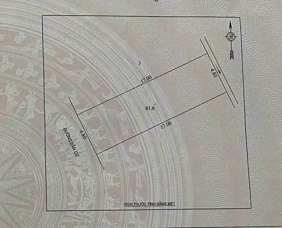 Bán lô đất 81m², mặt tiền 4,8m tại Phường Nghi Phú