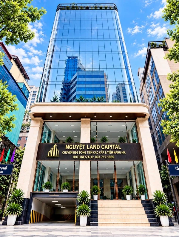 Cho thuê tòa building mặt phố 160m² 9 tầng 250 triệu/tháng Hà Nội
