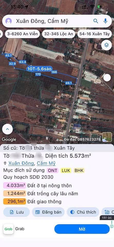 Bán đất mặt tiền tỉnh lộ 765 Xuân Tây Đồng Nai 300m² 8 tỷ - Ảnh 1