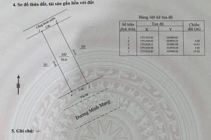 Bán đất mặt tiền đường 33m Minh Mạng Đà Nẵng 200m² - Ảnh thu nhỏ 3