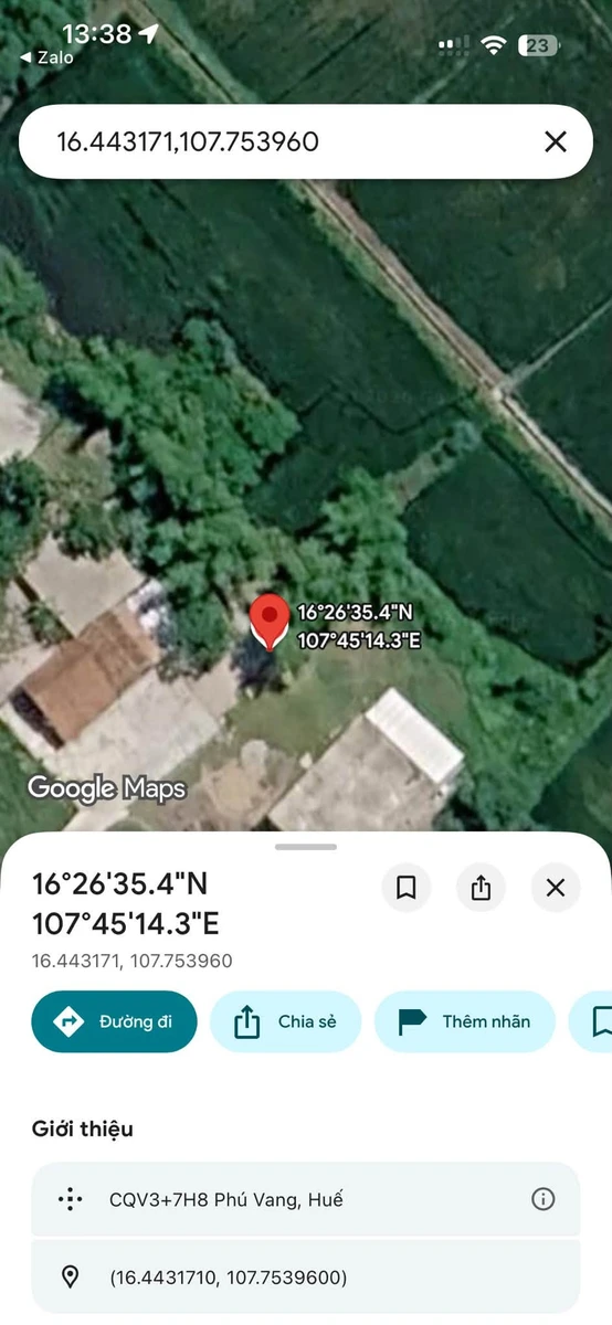 Bán đất Phú Vang Huế 100m² sổ đỏ 500 triệu - Ảnh thu nhỏ 5