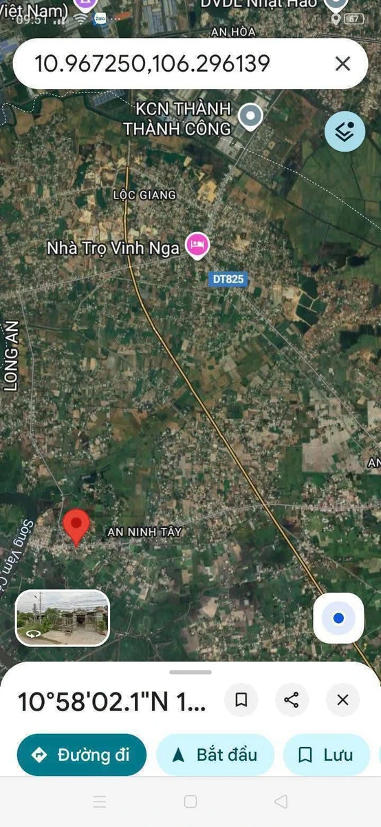 Bán gấp nền đất mặt tiền 297m2 An Ninh Tây Tây Ninh 1 tỷ 6 - Ảnh 1