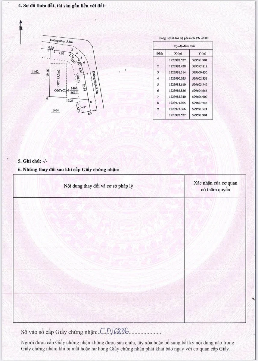 Bán lô góc 2 mặt tiền 262m² Hòa Lợi hơn 4 tỷ - Ảnh thu nhỏ 4