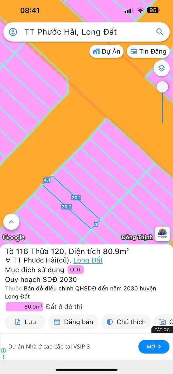 Bán đất mặt tiền Lâm Văn Võ Phước Hải 81m2 giá 2.95 tỷ - Ảnh thu nhỏ 5