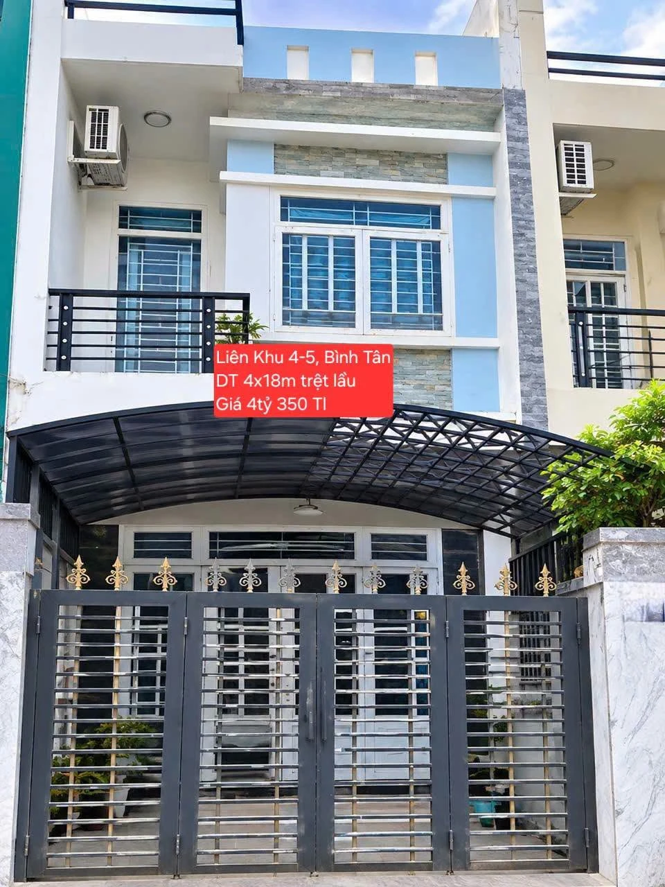 Bán nhà trệt lầu 4x18m, 3 phòng ngủ, hẻm 6m thông, Liên Khu 4-5, Bình Tân - Ảnh 1