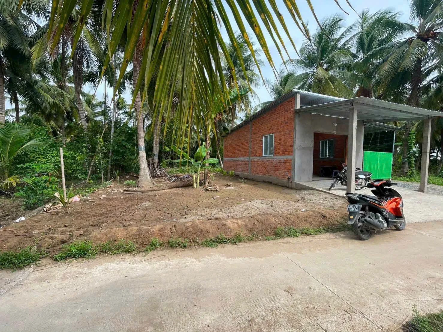 Bán đất Bến Tre 500m2, ngang 16m, có nhà mới xây - Ảnh 1