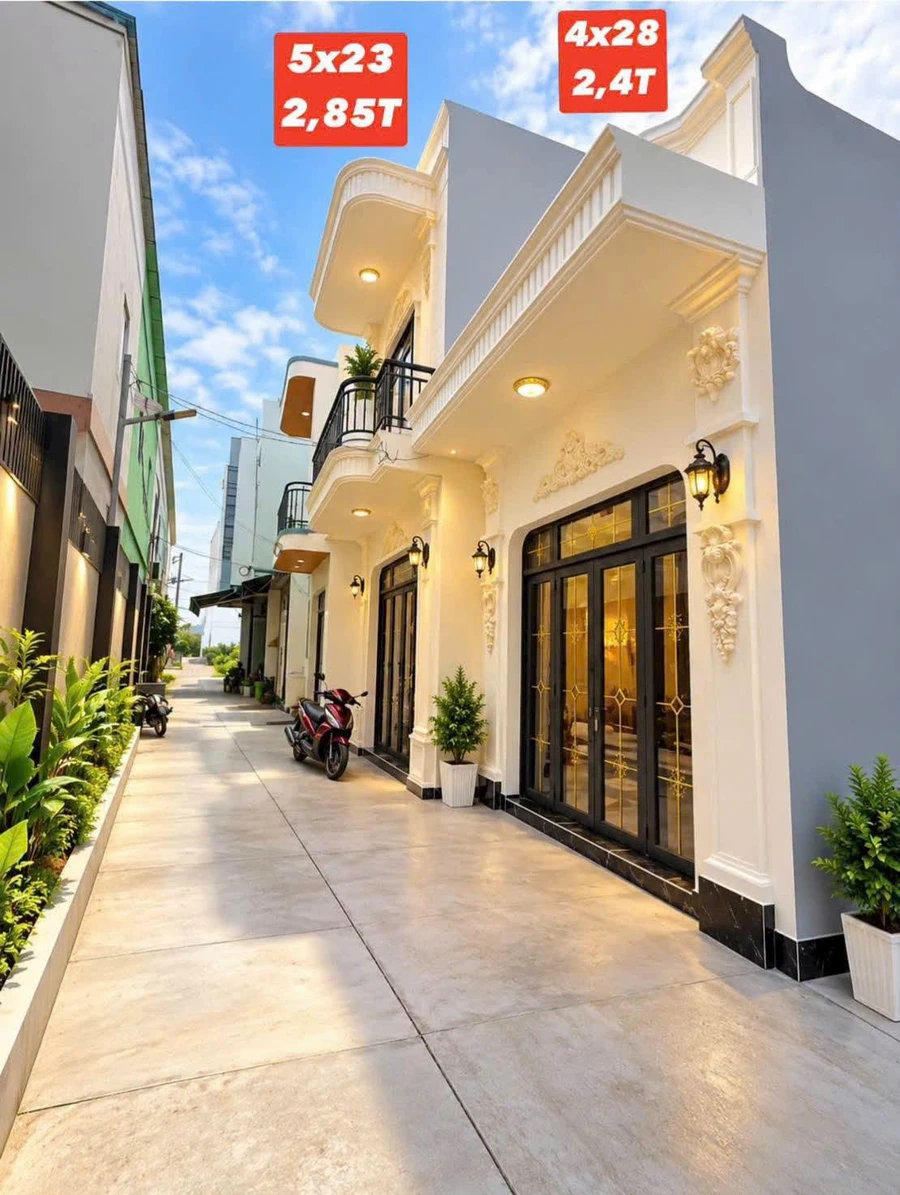 Bán nhà 5x23m 1 trệt 1 lầu 3PN giá 2,85 tỷ gần ngã ba Tân Kim, Cần Giuộc, Long An - Ảnh 1
