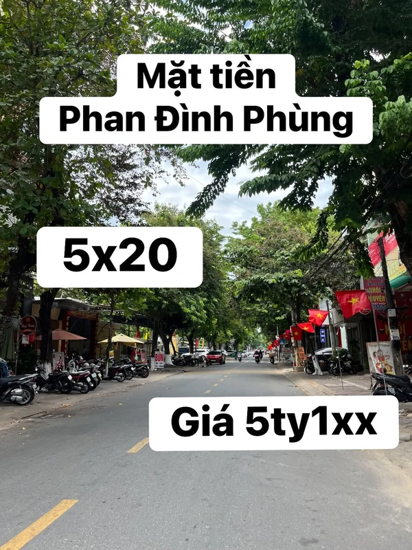 Bán đất mặt tiền Phan Đình Phùng, 100m², Quảng Ngãi