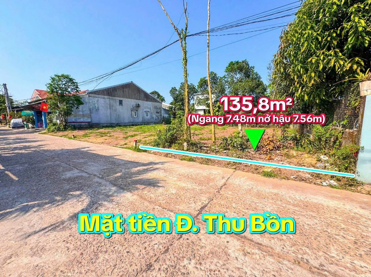Bán đất mặt tiền 135,8m² Thu Bồn, Thủy Xuân, Huế - Ảnh thu nhỏ 3