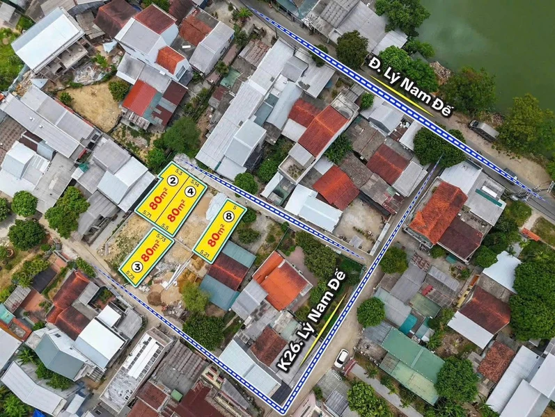 Bán đất 80m2 kiệt ô tô 26 Lý Nam Đế, Huế giá 1 tỷ 350