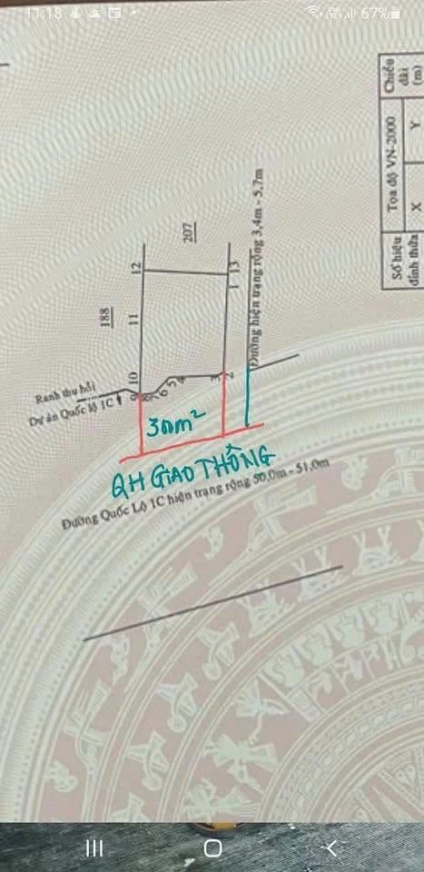 Bán lô đất góc 2 mặt tiền 528.7m² Nha Trang - Ảnh thu nhỏ 3