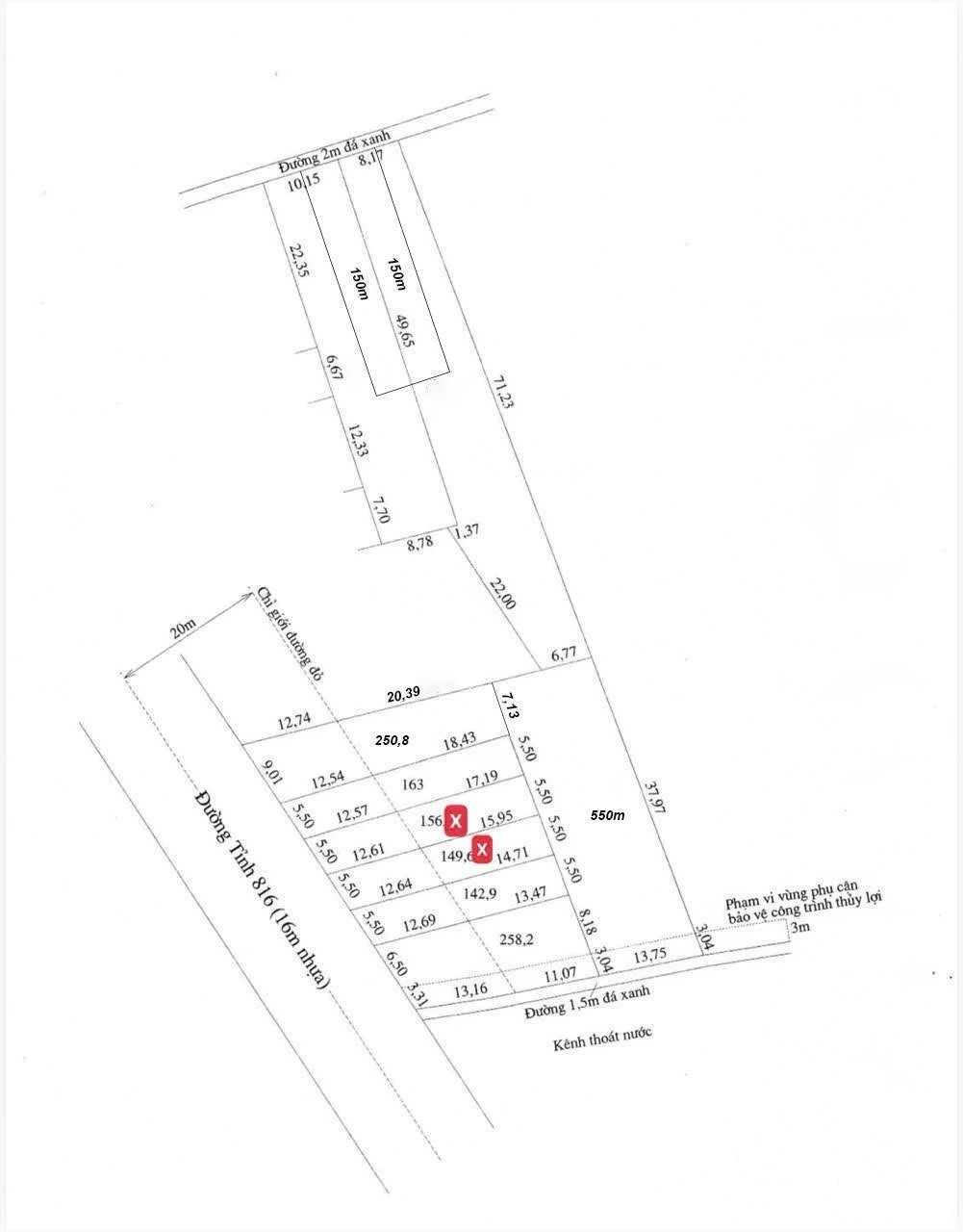 Bán đất thổ cư 142,9m² MT ĐT.816 Bến Lức Long An 1 tỷ 390 triệu - Ảnh 1