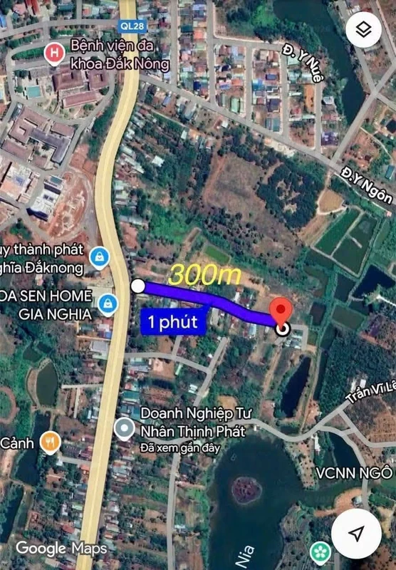 Bán đất nền 62m² Phường Đông Gia Nghĩa Đắk Nông 590 triệu