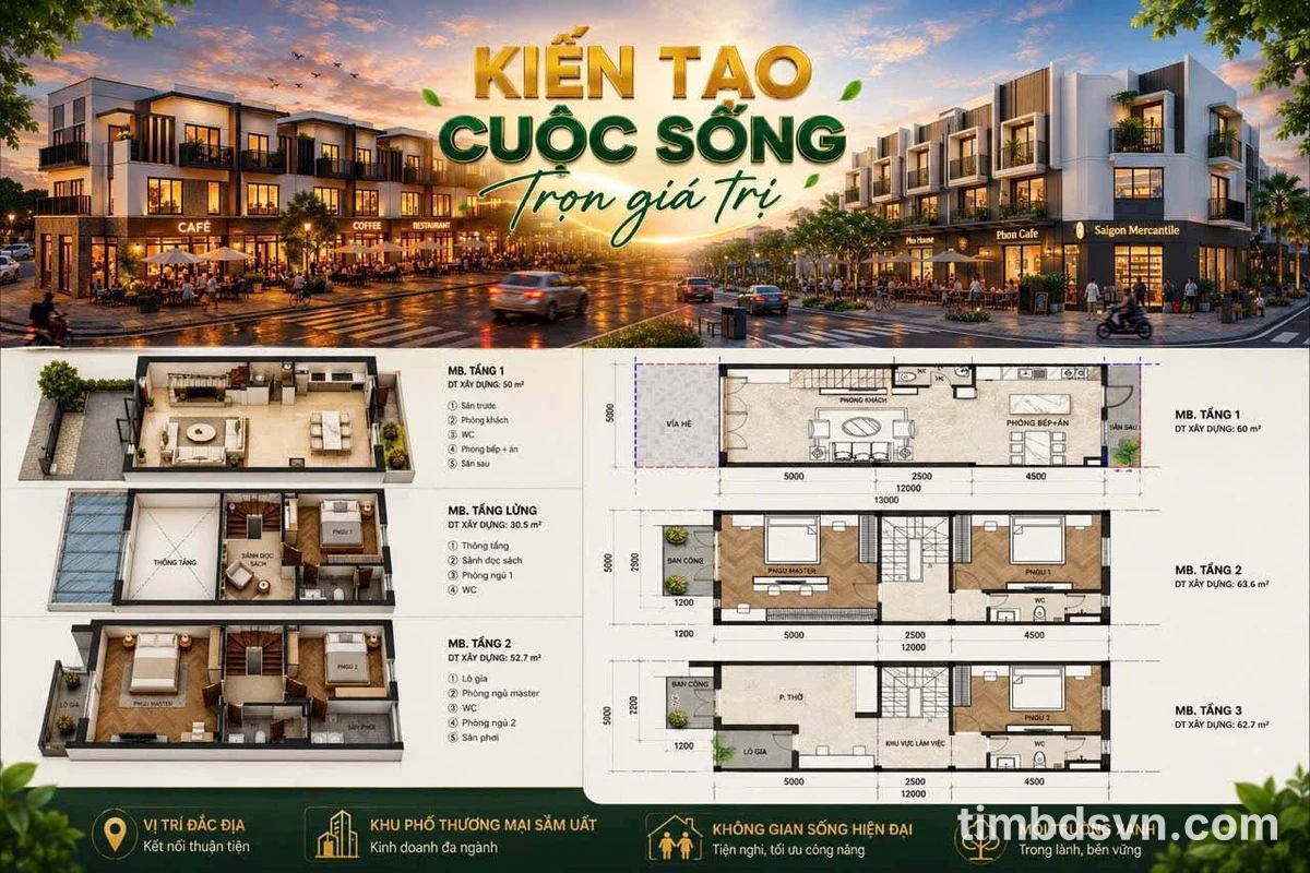 Bán nhà phố 3 tầng 3PN 135-200m2 chỉ 200 triệu Bình Dương - Ảnh 1