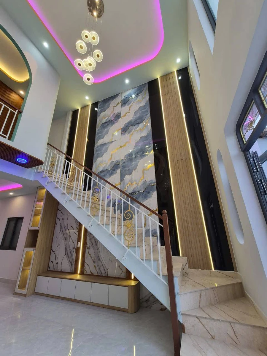 Bán nhà hoàn thiện 3 phòng ngủ, 108m² Long Trạch Cần Đước - Ảnh thu nhỏ 4