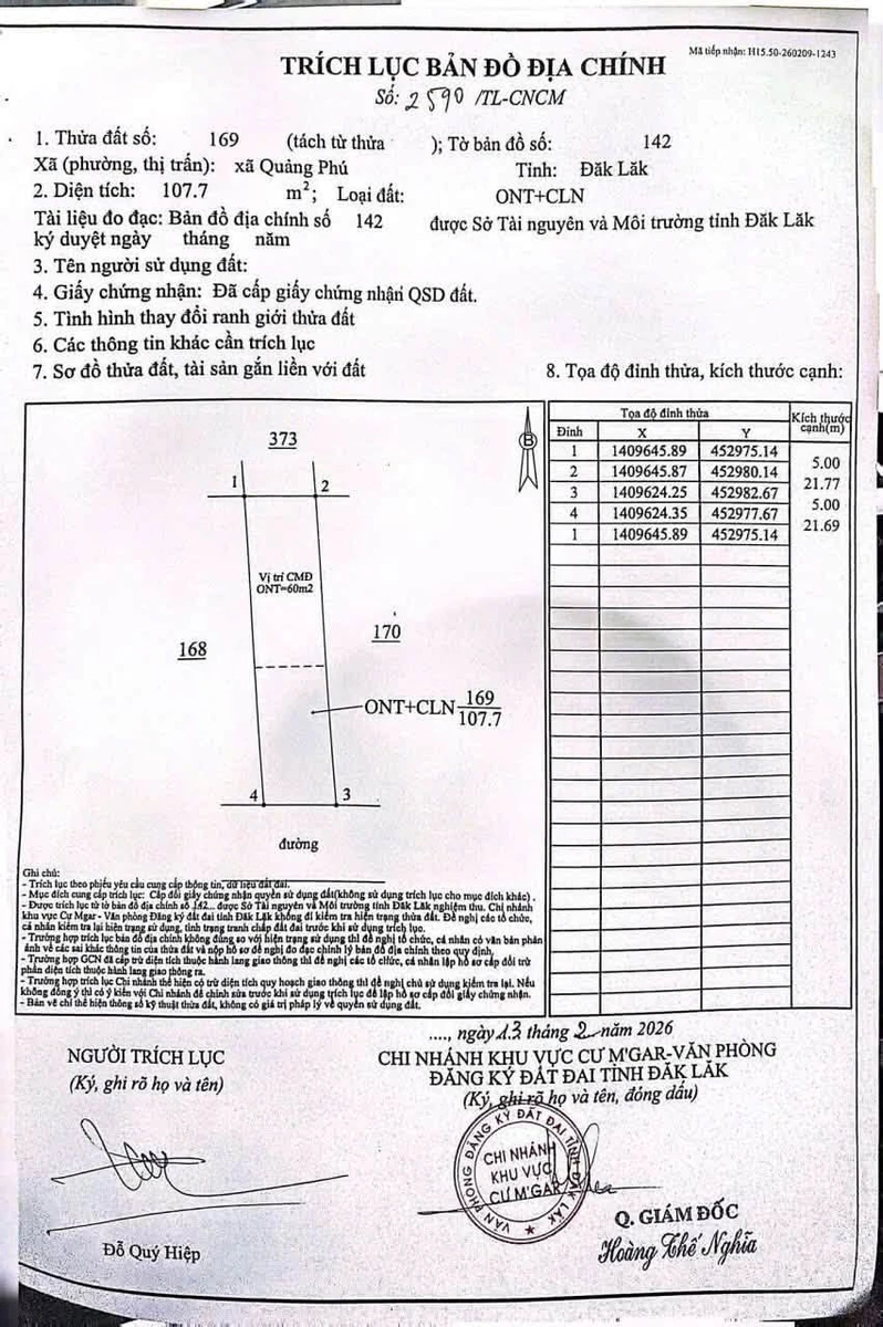 Bán lô đất 5x21.7m thổ cư 60m2 giá 1,19 tỷ đường TL8 Buôn Ma Thuột - Ảnh thu nhỏ 2