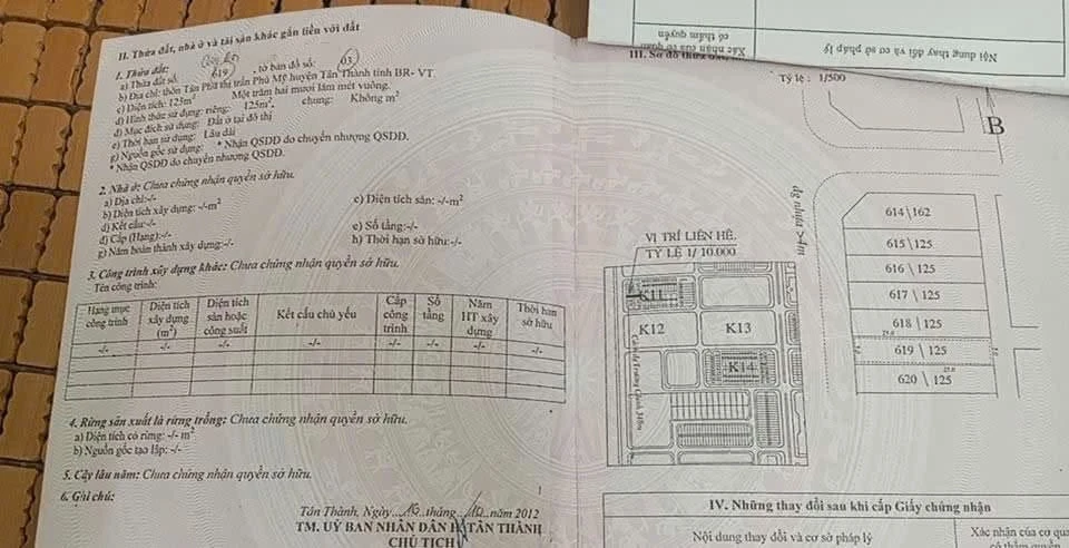 Bán đất Nguyễn Đức Thuận Bà Rịa Vũng Tàu 125m² 3,8 tỷ - Ảnh 1