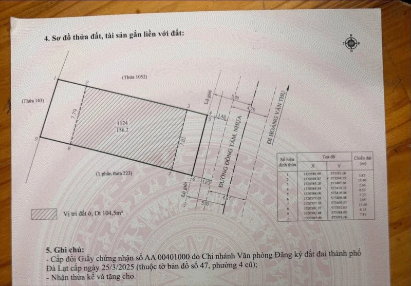 Bán nhà mặt tiền kinh doanh 156.2m2 Đà Lạt