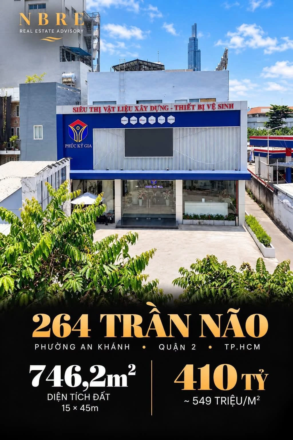 Bán đất góc 2 mặt tiền Trần Não 746m² Quận 2 - Ảnh 1