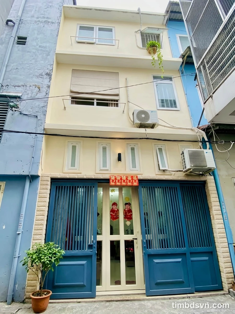 Bán nhà 4 tầng 3PN mặt tiền Phan Văn Trị, Quận 5 (4,9 tỷ) - Ảnh 1