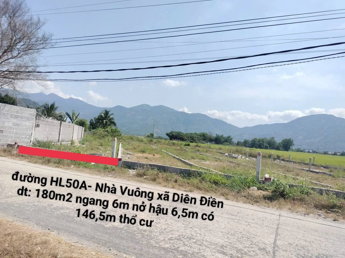 Bán lô đất 180m² mặt HL50A Diên Điền Khánh Hòa 1,7 tỷ - Ảnh thu nhỏ 4