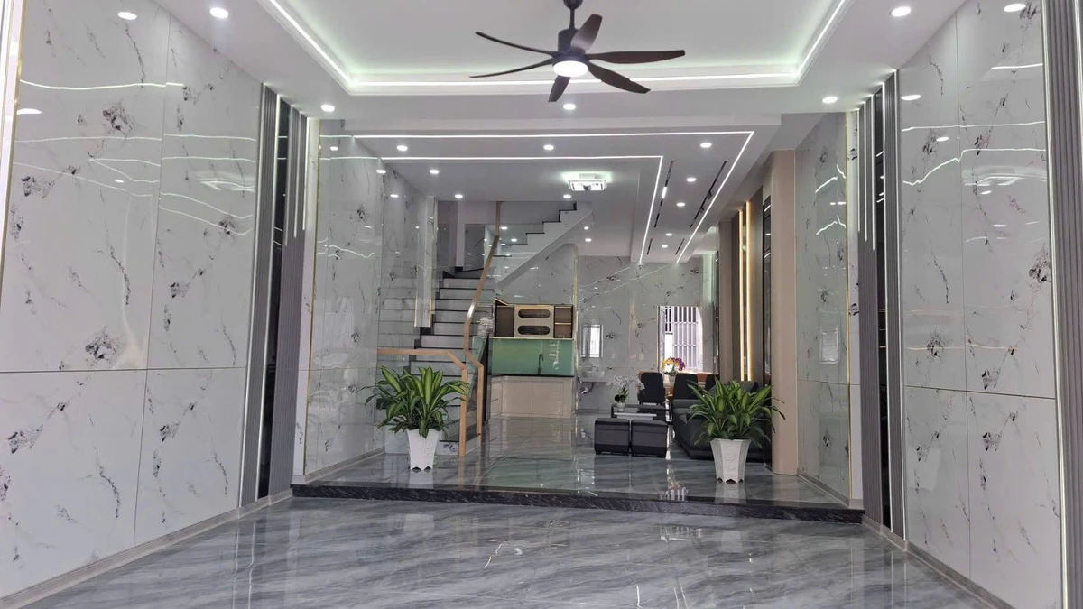 Bán nhà 1 trệt 2 lầu 74,3m2, 3PN, 2 mặt tiền, đường BC 65, An Phú, Thuận An, Bình Dương - Ảnh thu nhỏ 4