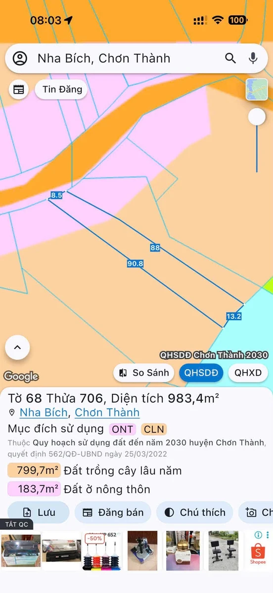 Bán đất 1000m2 Nha Bích, Đồng Nai - Ảnh thu nhỏ 2