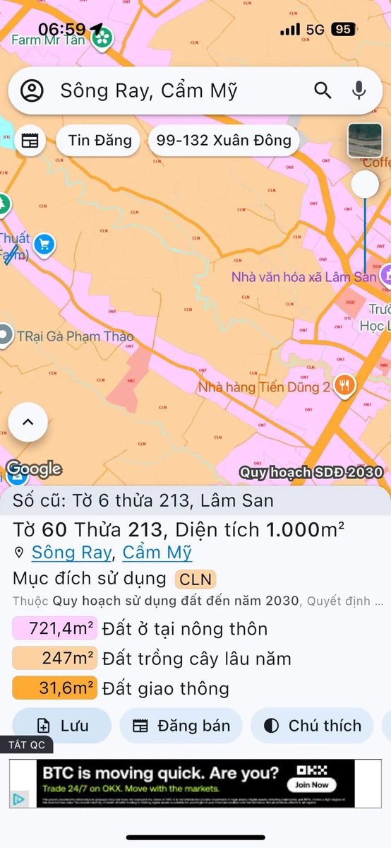 Bán đất 1000 m² Cẩm Mỹ Đồng Nai giá 6 tỷ sổ hồng - Ảnh thu nhỏ 4